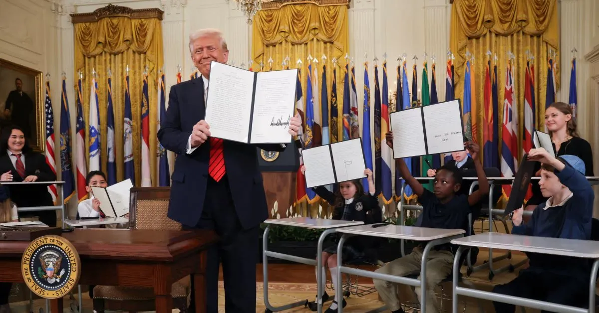 President Trump orders the dismantling of the US Education Dept, sparking debates on the future of federal education policies and school systems nationwide.
